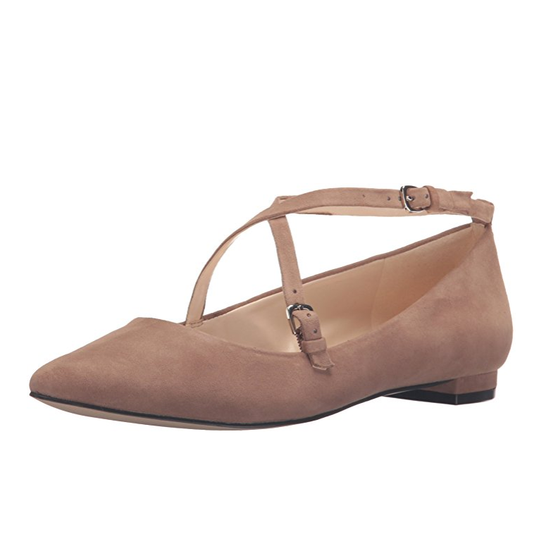 Nine West Women's Anastagia Sd Pointed Toe Flat only $39.99