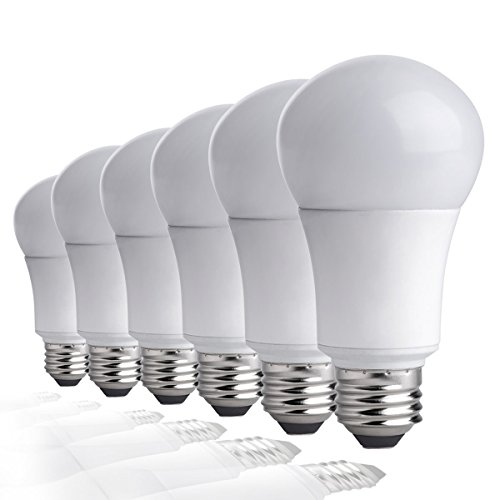 TCP 9W LED Light Bulbs (60 Watt Equivalent), A19 - E26, Medium Screw Base, Non-Dimmable, Soft White (2700K) (Pack of 6), Only $9.99, You Save $10.00(50%)