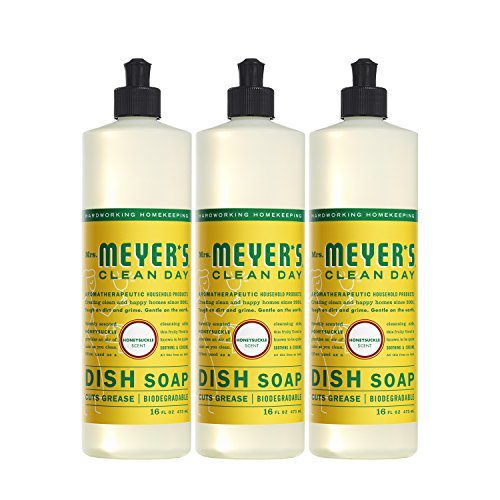 Mrs. Meyer's Clean Day Dish Soap, Honeysuckle, 16 fl oz, 3 ct, Only $6.41, free shipping after using SS
