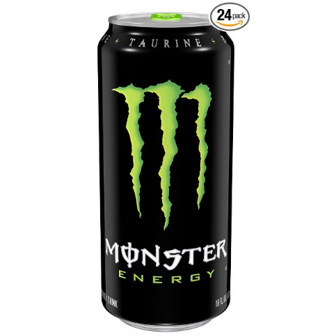 限Prime会员！Monster怪物能量饮料16oz 24瓶装 $24.99 免运费