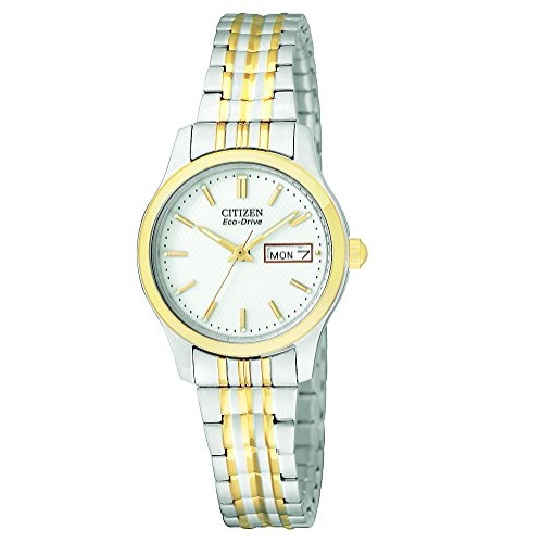 Citizen Eco-Drive Women's Stainless Steel Eco-Drive Watch with Expansion Band (Model: EW3154-90A), Only $98.98