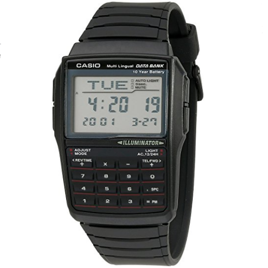 Casio Men's DBC32-1A Data Bank Black Digital Watch $16.18 FREE Shipping on orders over $25