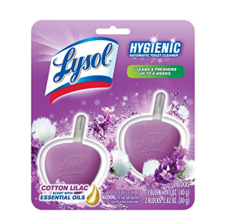 Lysol 自动洁厕剂 紫丁香味 2只装, 现点击coupon后仅售$2.32, 免运费！