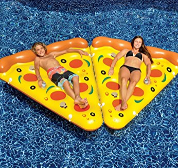 海灘趴體必備！Swimline 巨大pizza造型 充氣游泳圈, 現僅售$22.82
