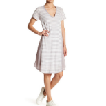 H By Bordeaux Contrast Stripe Short Sleeve Dress  $18.38