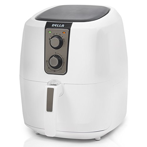 Della Electric Multipurpose Classic Rapid Air Fryer Dual Dial Temperature & Timer Controls, 5.8 QT, 1800W, White, Only $73.18, You Save $30.78(30%)