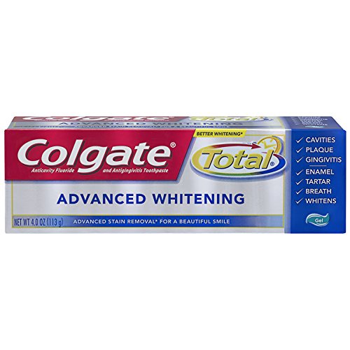 史低價！Colgate高露潔Total Advanced Whitening高級凈白牙膏，4.0oz每支，共6支，原價$22.74，現點擊coupon后僅售$9.63，免運費