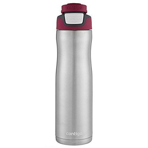 Contigo AUTOSEAL Chill Stainless Steel Water Bottle, 24 oz., Very Berry, Only $11.99