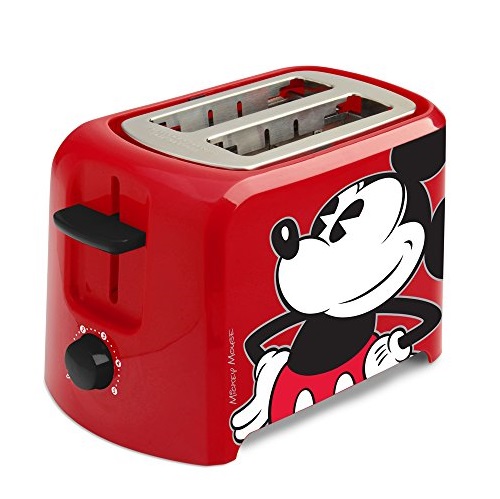 Disney DCM-21 Mickey Mouse 2 Slice Toaster, Red/Black, Only $11.82
