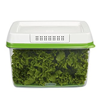 Rubbermaid FreshWorks Produce Saver Food Storage Container, Large, 17.3 Cup, Green, Only $8.48