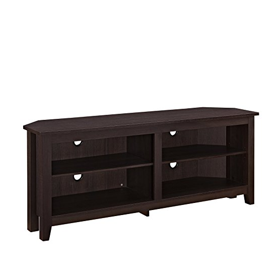 WE Furniture 58寸 角落位木纹现代电视柜, 现仅售$63.87, 免运费！