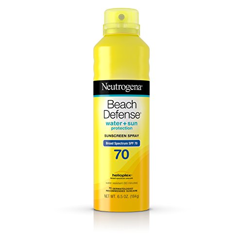 Neutrogena Beach Defense Spray Sunscreen with Broad Spectrum SPF 70 Fast Absorbing Sunscreen Body Spray Mist Water Resistant Oil Free UVAUVB Sun Protection, 6.5 Ounce, Only $8.45