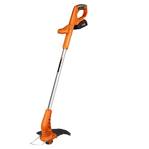 WORX WG154 20-volt Li-Ion Cordless Grass Trimmer/Edger Fixed Shaft, 10-Inch, Battery and Charger Included, Only $46.59