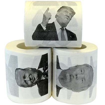 Fairly Odd Novelties Donald Trump Political Humor Funny Toilet Paper, (3 Set) $8.22 FREE Shipping on orders over $25