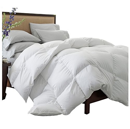 Superior Solid White Down Alternative Comforter, Duvet Insert, Medium Weight for All Season, Fluffy, Warm, Soft & Hypoallergenic - King Bed, Only $38.92, You Save $21.07(35%)