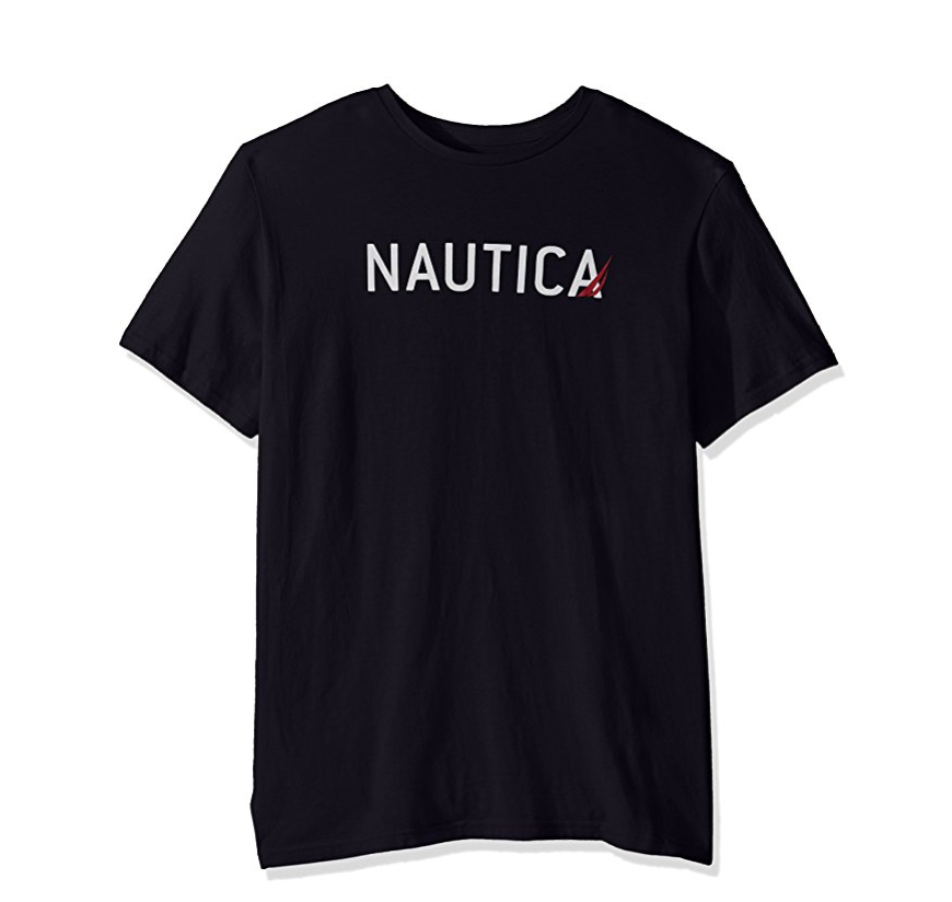 簡約百搭！Nautica諾帝卡Signature Graphic 男士T恤， 現僅售$13.12