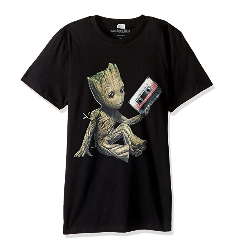 Marvel Men's Guardians of the Galaxy Groot Tape T-Shirt only $9.99