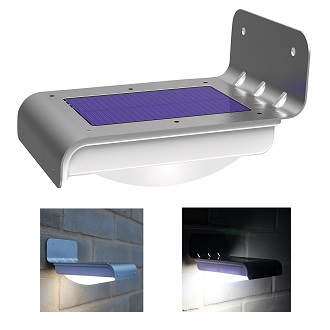 Frostfire 16 Bright LED Wireless Solar Powered Motion Sensor Light (Weatherproof, no batteries required), Only $12.99