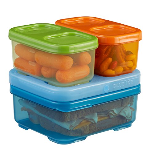 Rubbermaid LunchBlox Kids Tall Lunch Container Kit, Blue/Orange/Green, 1866739, Only $4.98