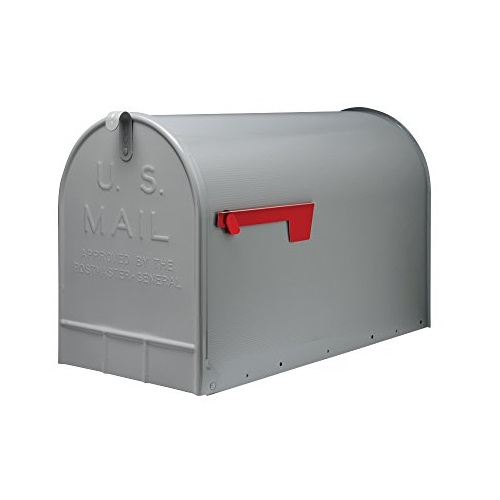 Gibraltar Stanley Extra-Large Capacity Galvanized Steel Grey, Post-Mount Mailbox, ST200000, Only $24.76, You Save $25.23(50%)