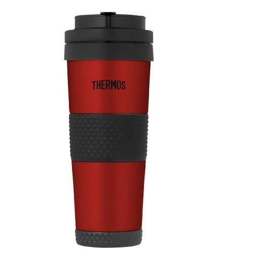Thermos 18 Ounce Vacuum Insulated Stainless Steel Tumbler, Cranberry, Only $18.40