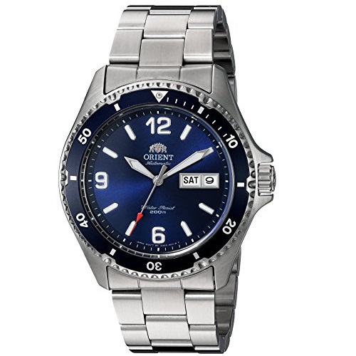 Orient Men's 'Mako II' Japanese Automatic Stainless Steel Diving Watch, Color:Silver-Toned (Model: FAA02002D9), Only$118.98, free shipping