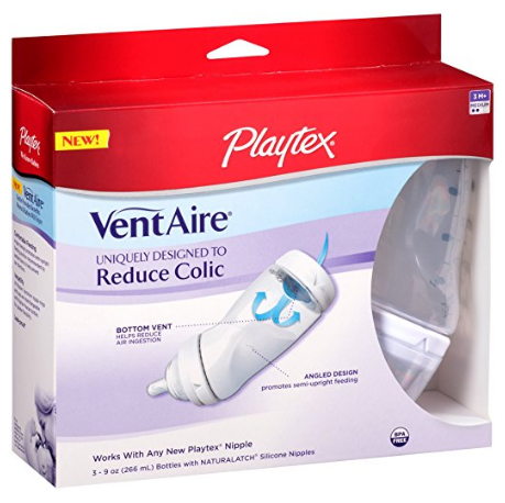 Playtex BPA Free Ventaire Bottle, 3 Count $2.62