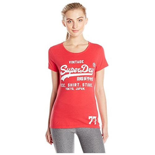 史低价！Superdry 极度干燥 女士纯棉休闲T恤，现仅售$15.56