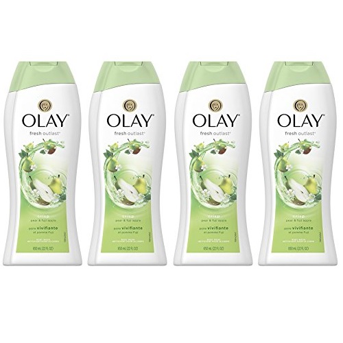 Olay Fresh Outlast Crisp Pear & Fuji Apple Body Wash 22 oz, (4 Count), Only $13.88 after clipping coupon