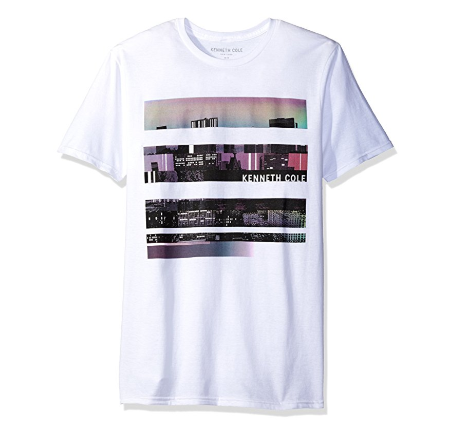 Kenneth Cole Variegated City 男士T恤, 现仅售$12.55