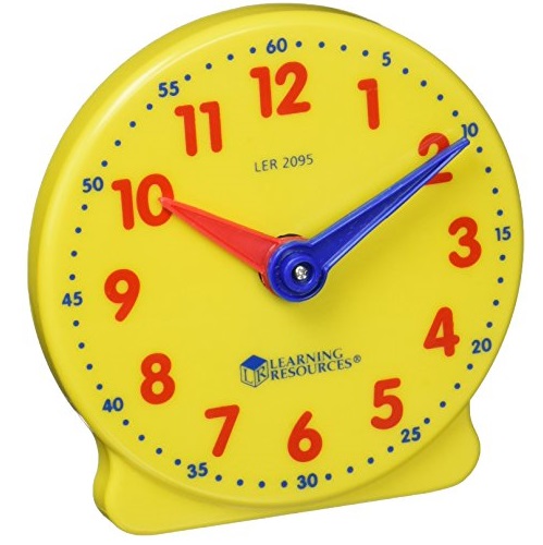 Learning Resources Big Time Student Clock, 12 Hour, Only $3.97