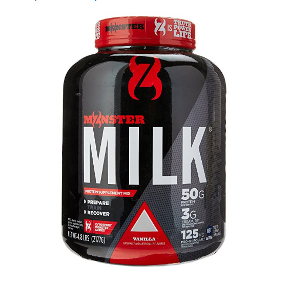 Cytosport Monster Milk Nutritional Drink, Powder Protein Supplement Mix, Vanilla Flavored, 4.8 Pound (About 25 Servings) only $18.99