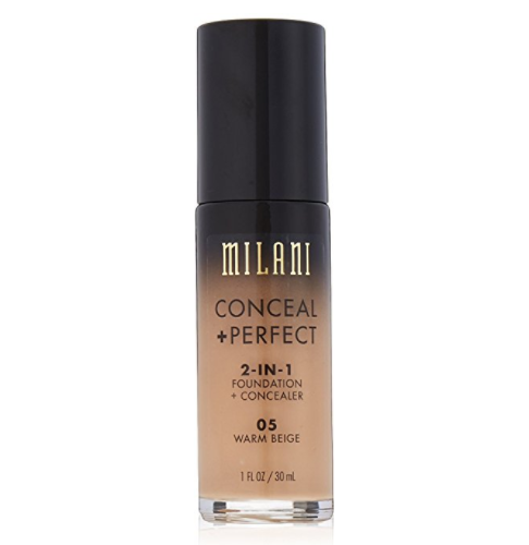 Milani Conceal + Perfect 2-in-1 Foundation Concealer, Warm Beige, 1.0 Fluid Ounce only $9.99
