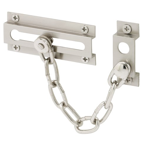 Chain Door Guard, 3-5/16 Inch, Solid Brass Construction, Satin Nickel Finish, Only $3.78, You Save $5.43(59%)