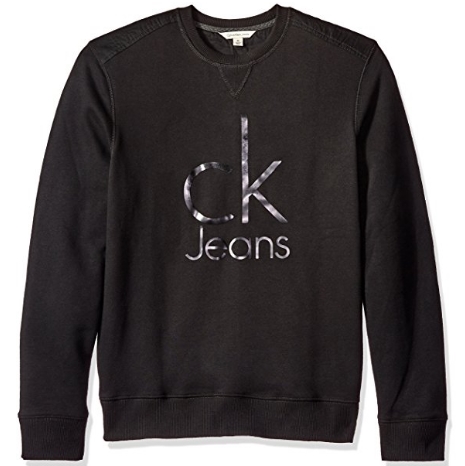 Calvin Klein Jeans男士圆领套头卫衣$22.05