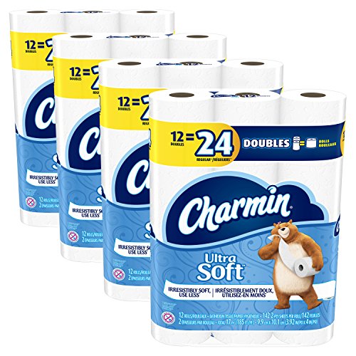 Charmin Ultra Soft Double Roll Toilet Paper, 48 Count, Only $23.77