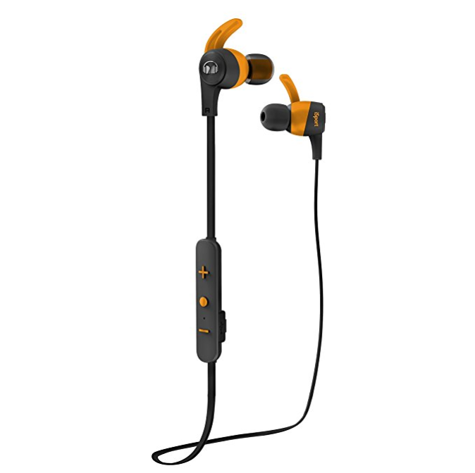 Monster iSport Achieve In-Ear Bluetooth Wireless Headphones, Black/Orange only $42.15