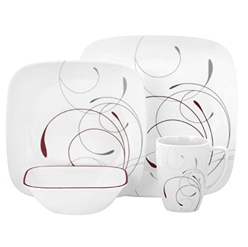 Corelle Square 16-Piece Dinnerware Set, Splendor, Service for 4, Only $35.19, free shipping