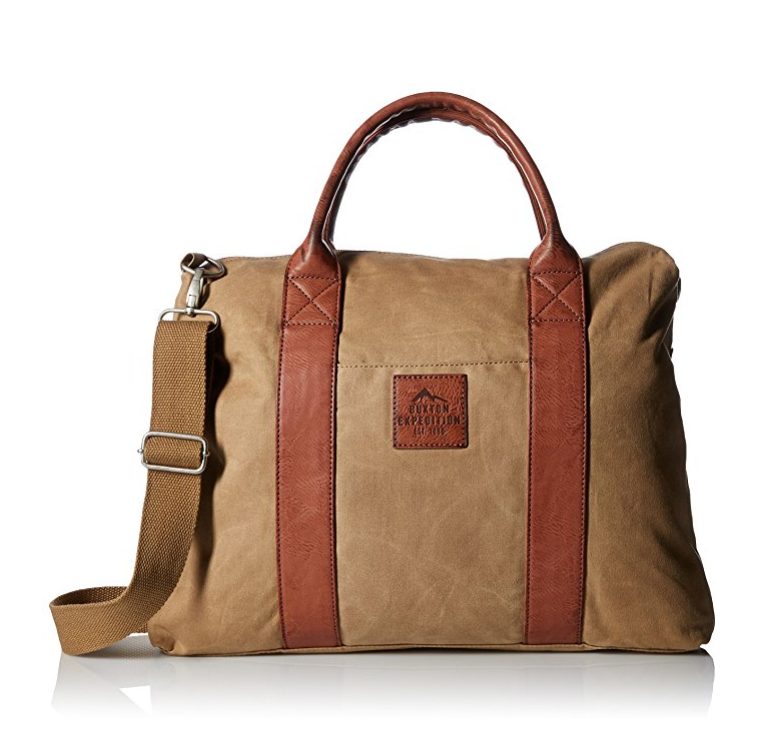 Buxton Men's Expedition Ii Huntington Canvas Laptop Briefcase only $34.35