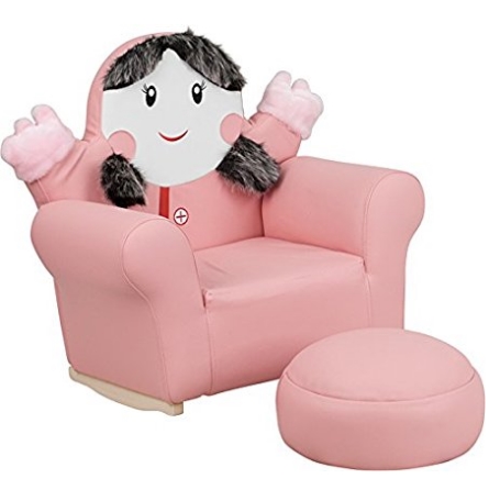 Flash Furniture HR-27-GG Kids Little Girl Rocker Chair and Footrest, Pink $86.21 FREE Shipping