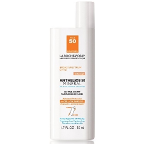 La Roche-Posay Anthelios 50 Mineral Sunscreen Tinted for Face, Ultra-Light Fluid SPF 50 with Antioxidants, 1.7 Fl. Oz., Only $2.5