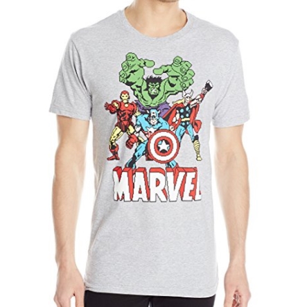 Marvel 8Bit男士棉混纺短袖T恤$6.29