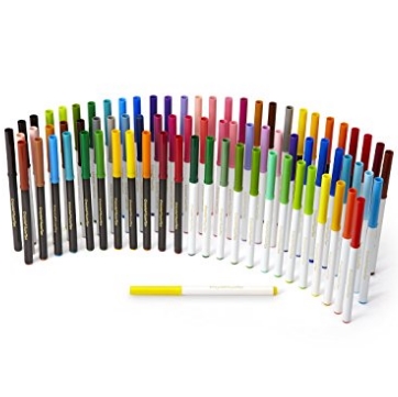 Crayola极细笔尖80色安全可水洗马克笔$8.08