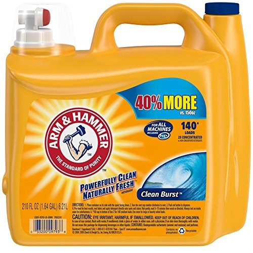 Arm & Hammer Clean Burst Liquid Laundry Detergent, 140 loads, Only $7.69