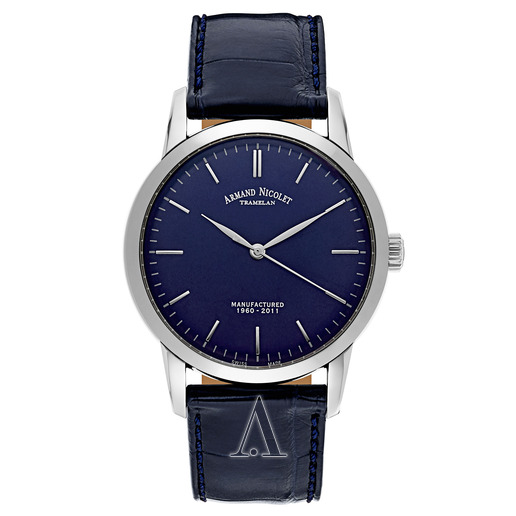 $799 (Orig $4,290) Armand Nicolet Men's L10 Watch Model: 9670A-BU-P670BU1