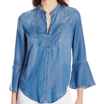 Calvin Klein Jeans Women's Boho Blouse Bella Mid Wash $19.83 FREE Shipping on orders over $25