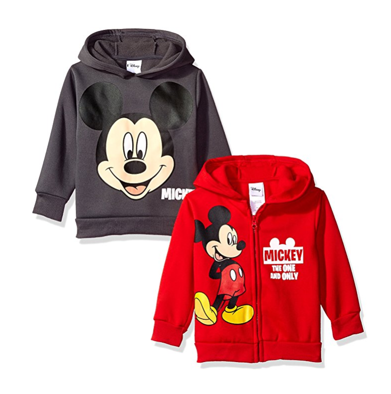 Disney Boys' Mickey Mouse 2 Pack Hoodies only $18.99