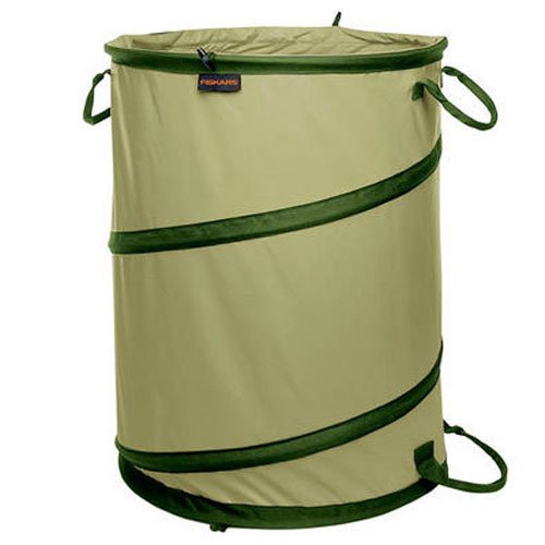 Fiskars 394050-1004 Kangaroo Collapsible Container Gardening Bag, 30 Gallon Capacity, Green, Only $11.70