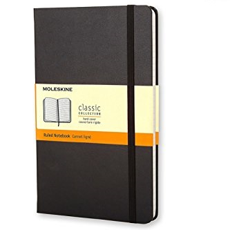Moleskine Classic Notebook, Large, Ruled, Black, Hard Cover (5 x 8.25) (Classic Notebooks), Only $7.31