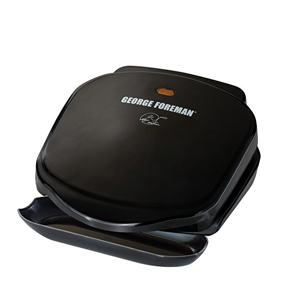 George Foreman GR10B 2-Serving Classic Plate Electric Grill, Black only $8.99